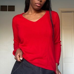 Norton McNaughton Red Knit Top